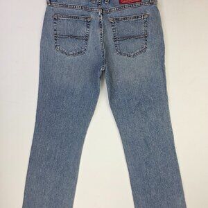 Lucky Brand Dungarees 30X32 Women Size 10/30 Mid Rise Flare Regular Length Jeans